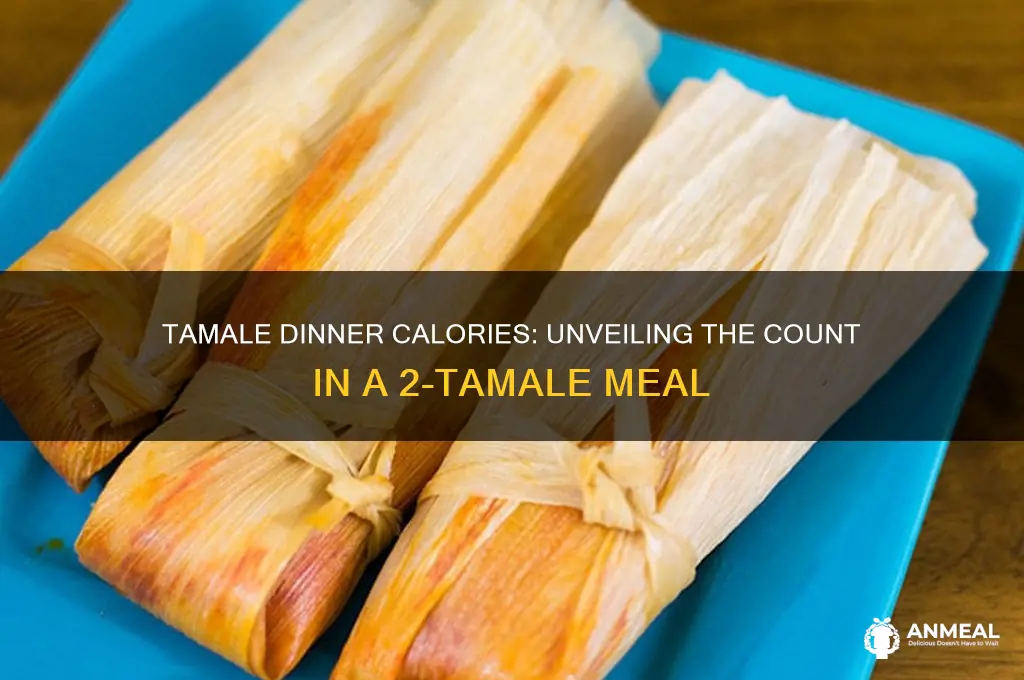 how many calerioes does a 2 tamale dinner have