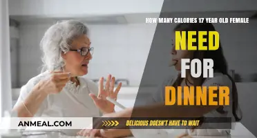 Caloric Needs for Dinner: 17-Year-Old Female Nutrition Guide