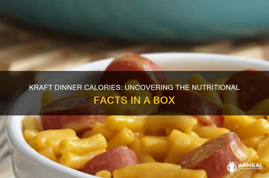 how many calories are in a box of kraft dinner