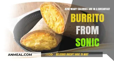 Sonic Breakfast Burrito: Calorie Breakdown and Nutrition Facts