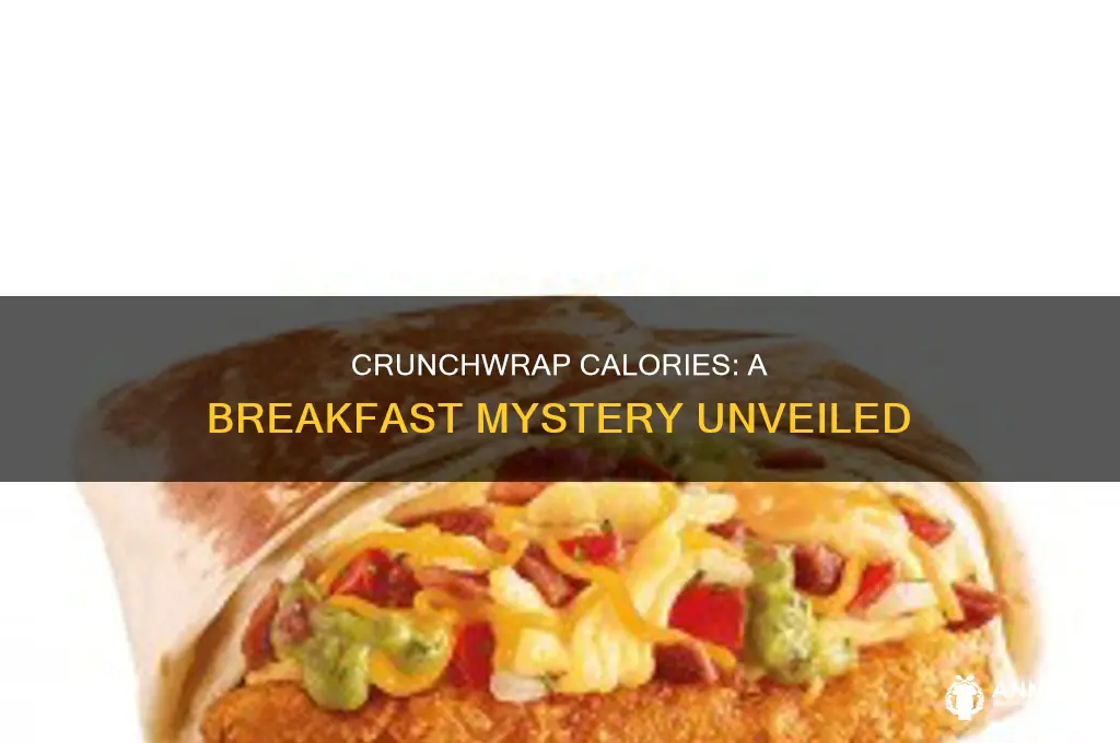 how many calories are in a breakfast crunchwrap