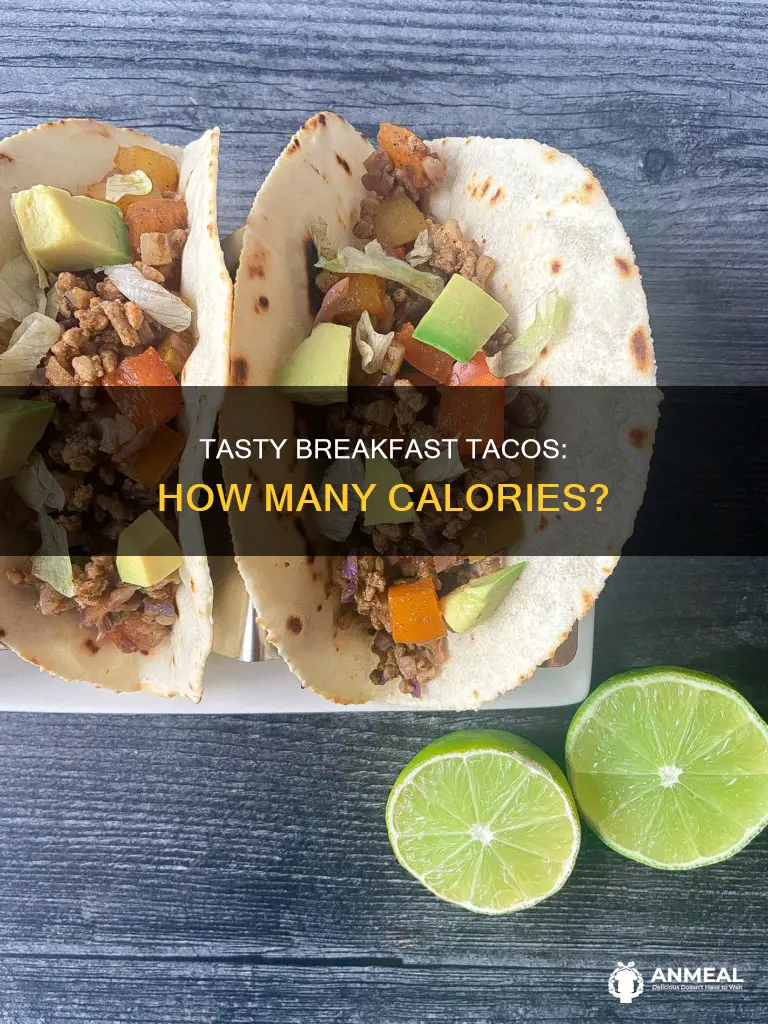 how many calories are in a breakfast taco