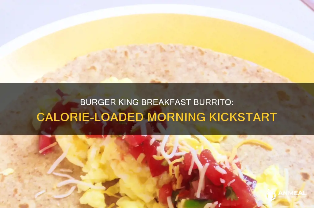 how many calories are in a burger king breakfast burrito