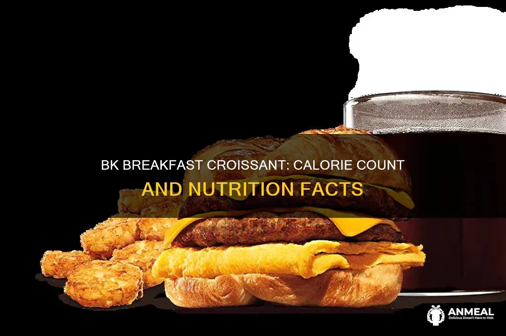 how many calories are in a burger king breakfast croissant