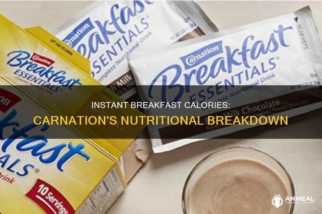 how many calories are in a carnation instant breakfast