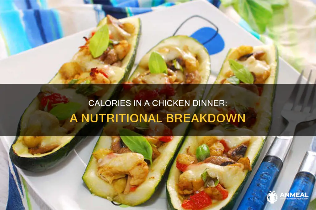 how many calories are in a chicken dinner