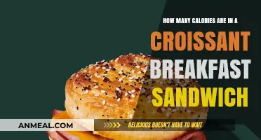 Calorie-laden Croissant Breakfast: A Tasty Indulgence