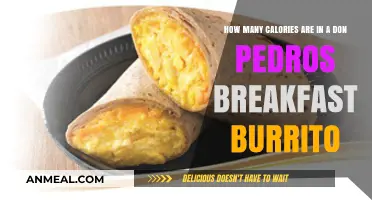 Don Pedro's Breakfast Burrito: Calorie-Loaded Morning Kickstart