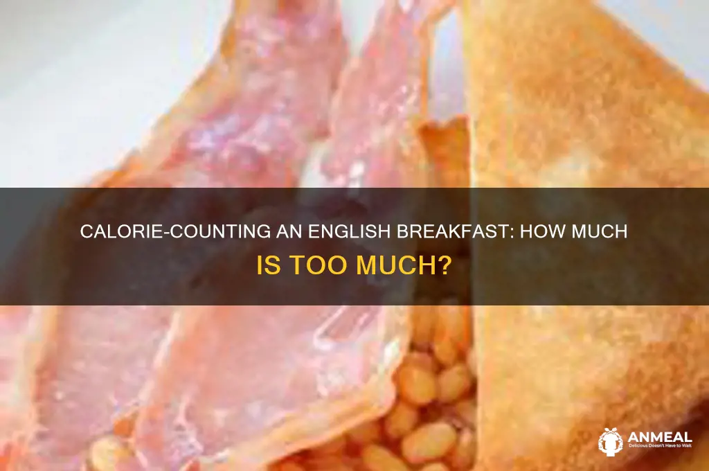 how many calories are in a english breakfast