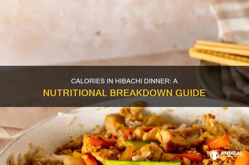 how many calories are in a hibachi dinner