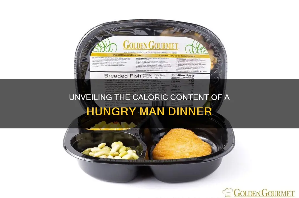 how many calories are in a hungry man dinner