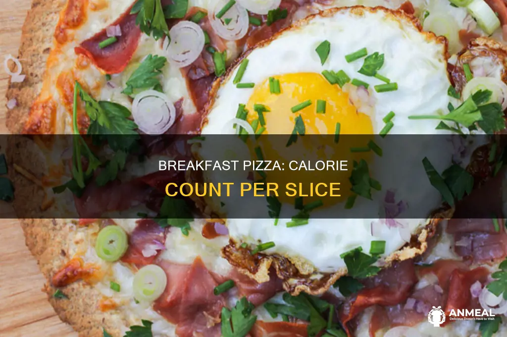 how many calories are in a slice of breakfast pizza
