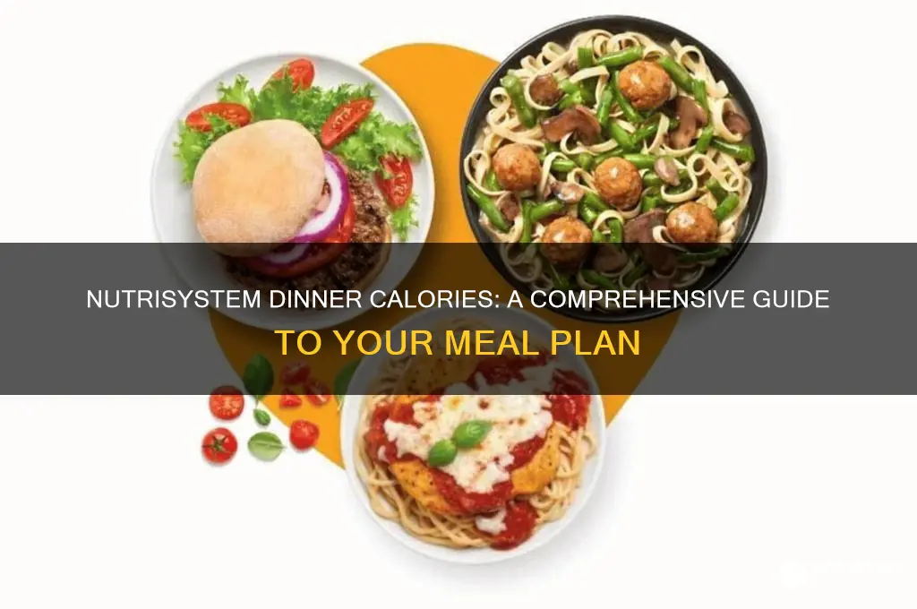 how many calories are in nutrisystem dinner