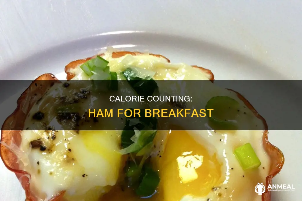 how many calories does a piece of breakfast ham have
