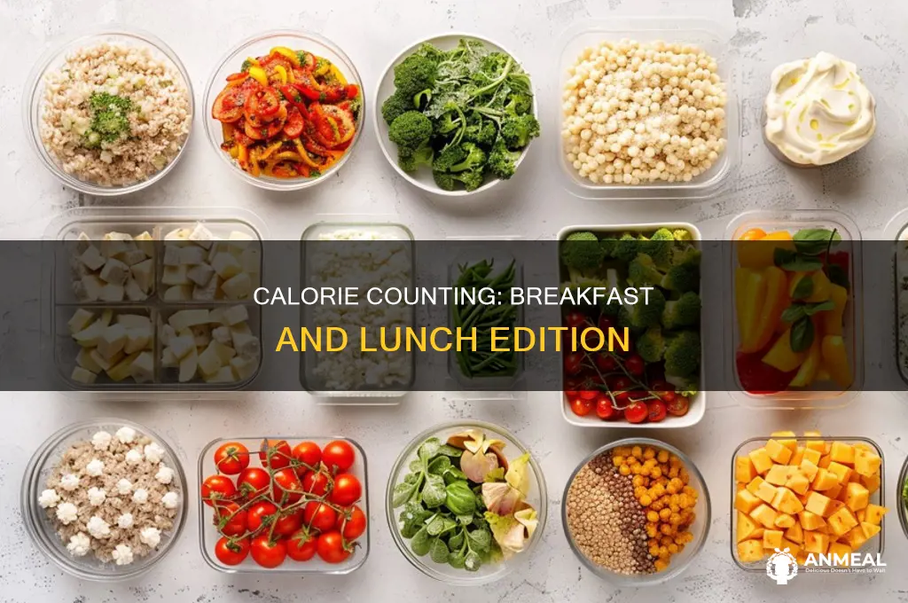 how many calories for breakfast and lunch