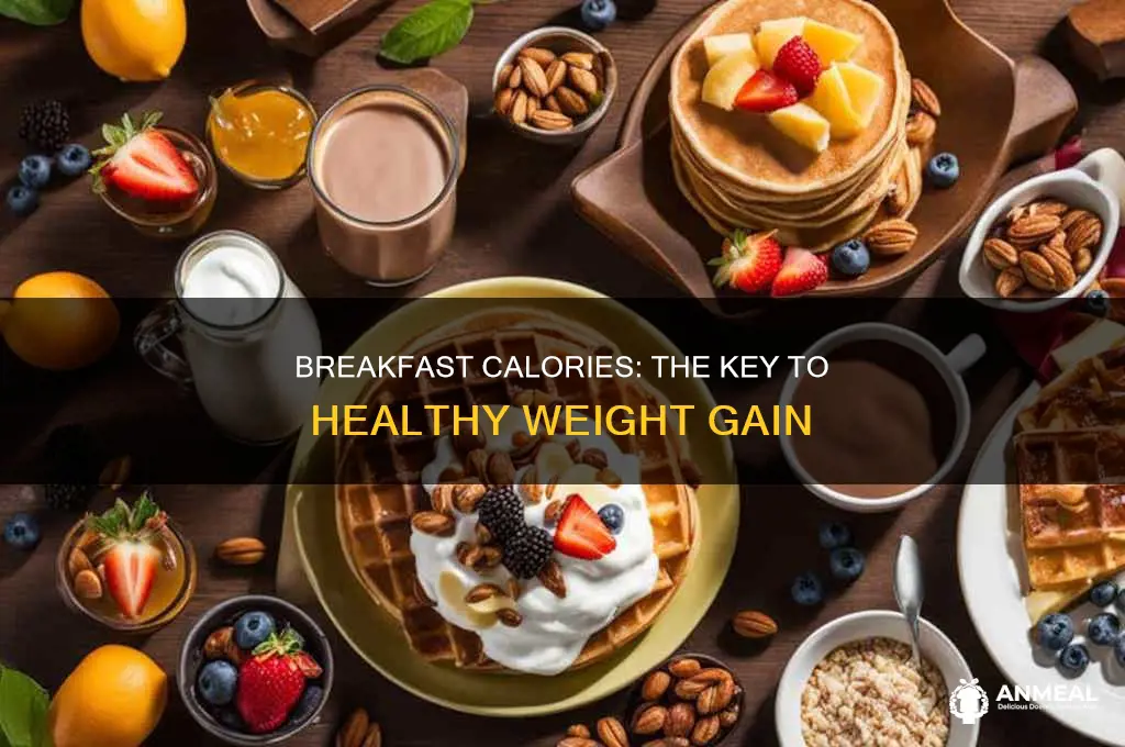 how many calories for breakfast for weight gain