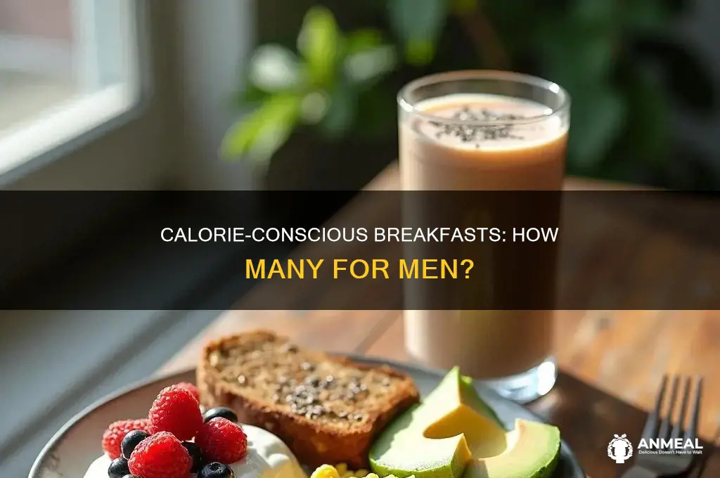 how many calories for breakfast male