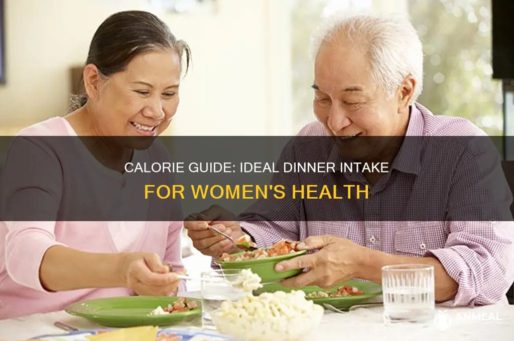 how many calories for dinner female
