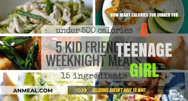 Healthy Dinner Calorie Guide for Teenage Girls: Balanced Nutrition Tips