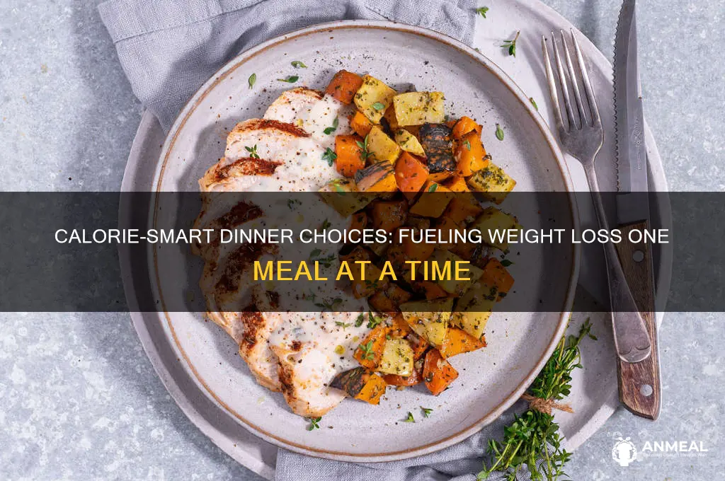 how many calories for dinner for weight loss