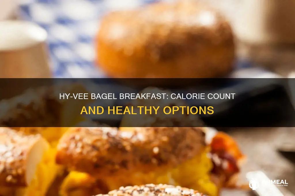 how many calories hyvee breakfast bagel