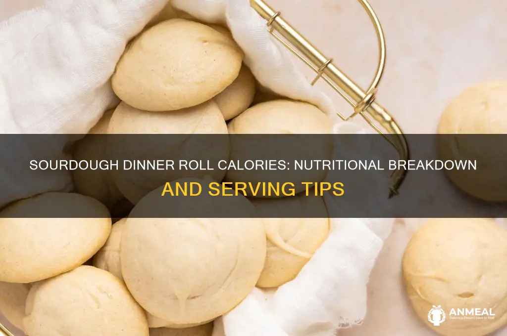 how many calories in 1 sourdough dinner roll