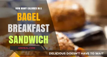 Bagel Breakfast Sandwich: Calorie-Counting Crunch