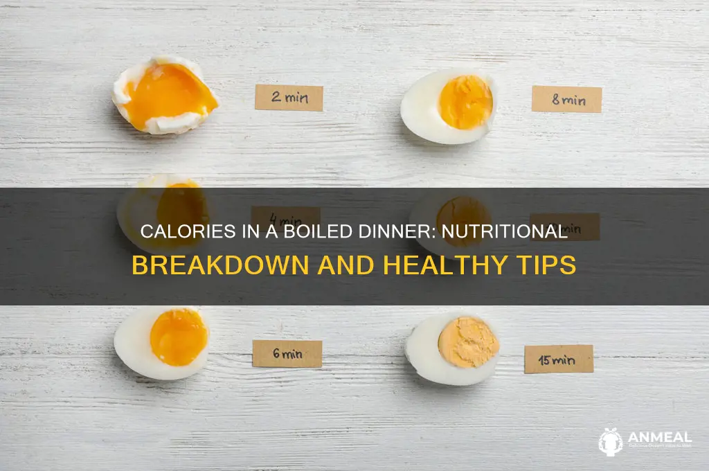 how many calories in a boiled dinner