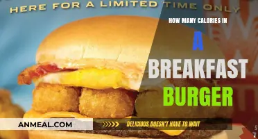 Breakfast Burger: Calorie Count and Nutrition Facts