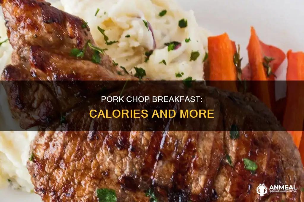 how many calories in a breakfast pork chop