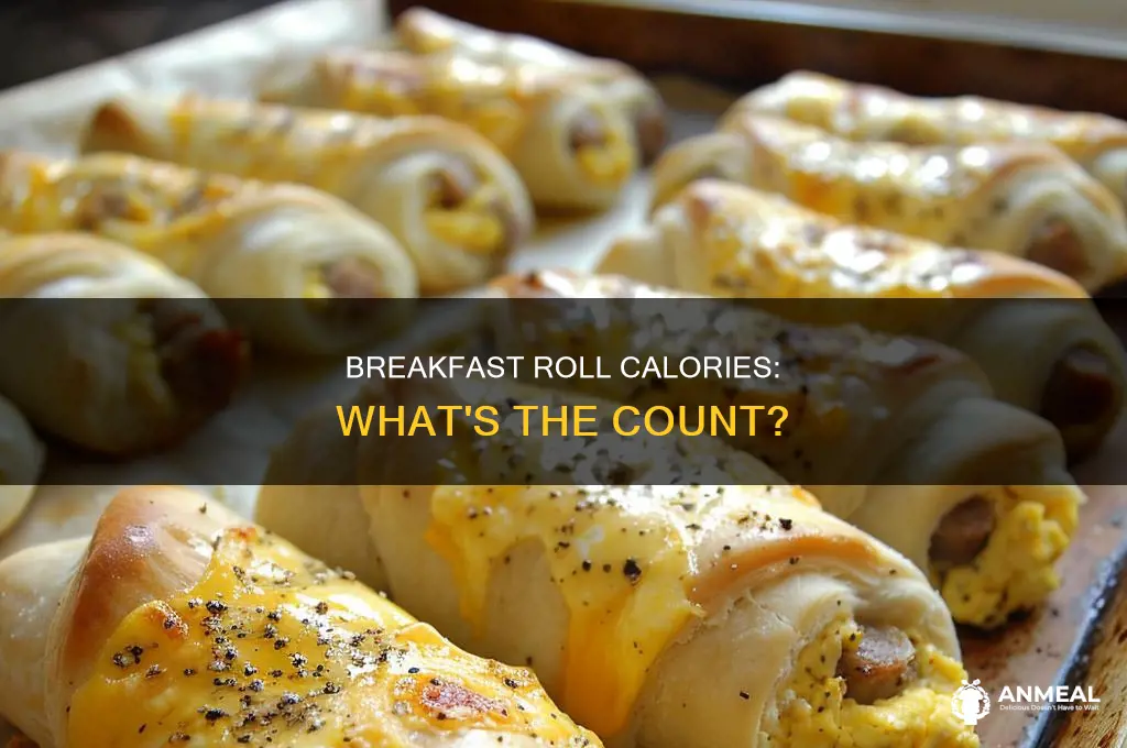how many calories in a breakfast roll