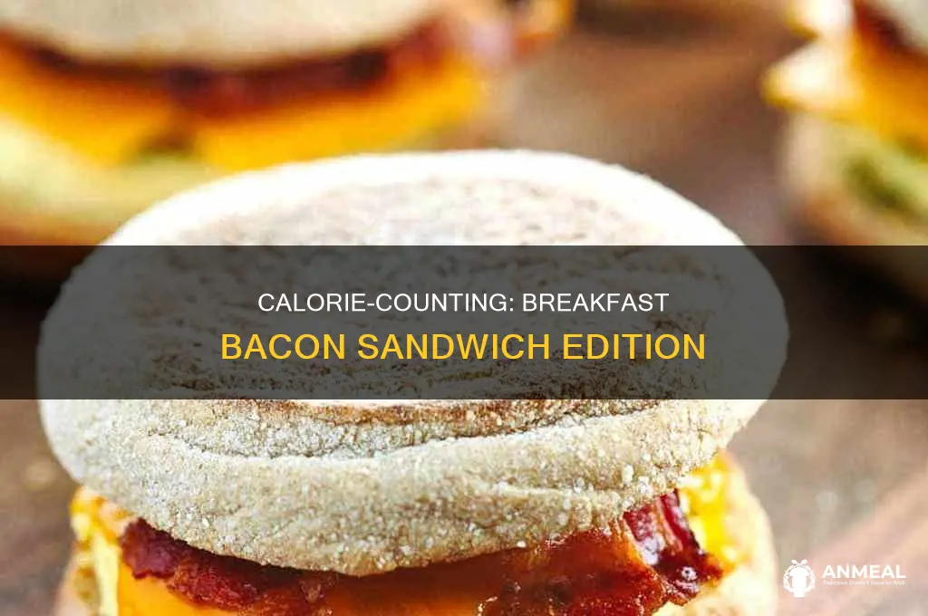 how many calories in a breakfast sandwich with bacon