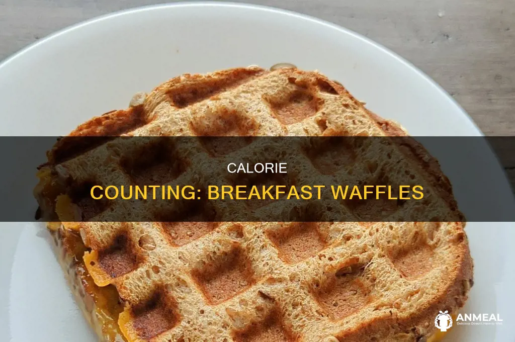 how many calories in a breakfast waffle
