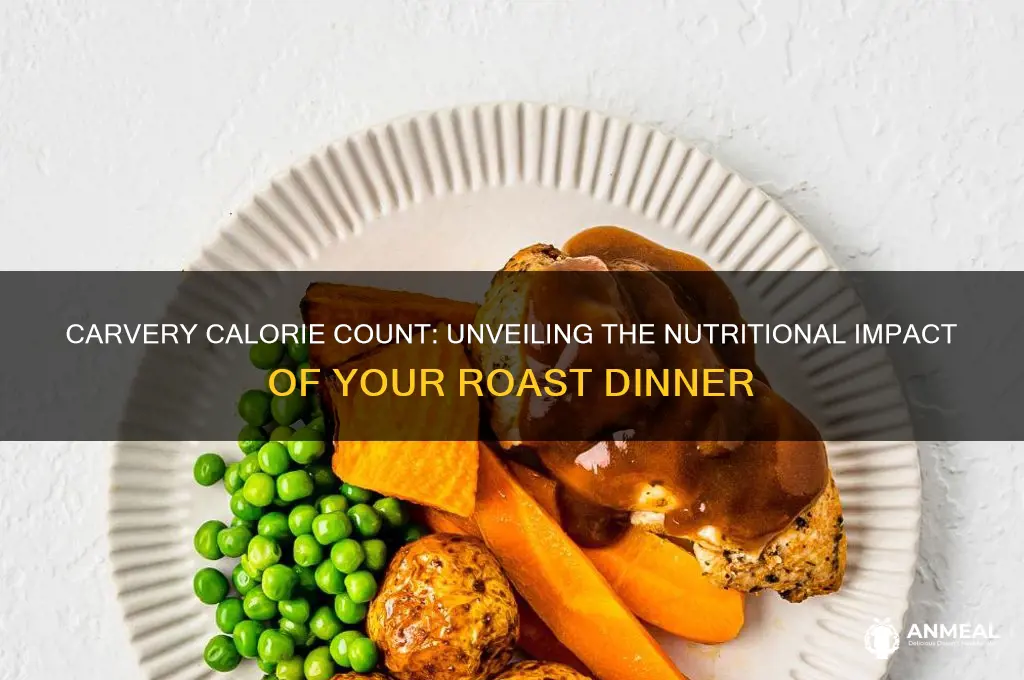 how many calories in a carvery dinner