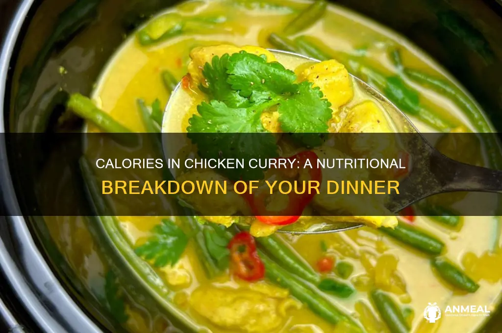 how many calories in a chicken curry dinner