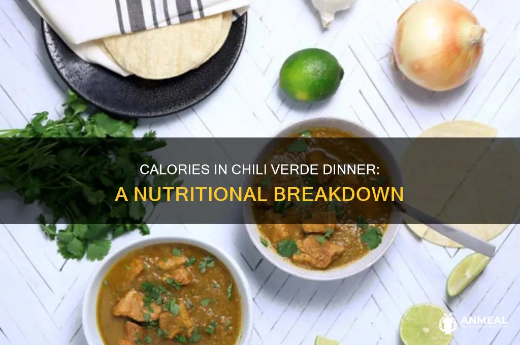 how many calories in a chili verde dinner