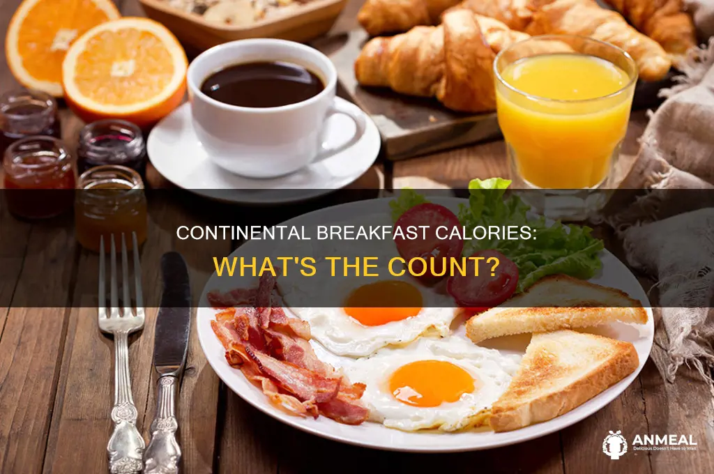 how many calories in a continental breakfast