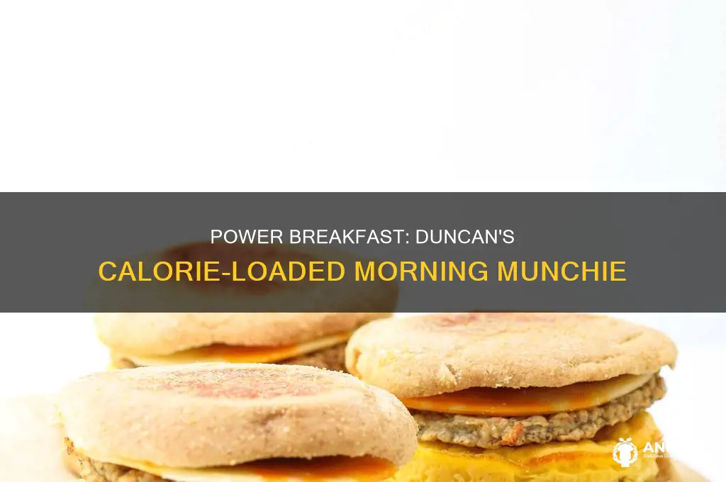 how many calories in a duncan power breakfast sandwich