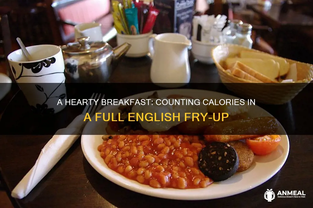 how many calories in a full english fried breakfast