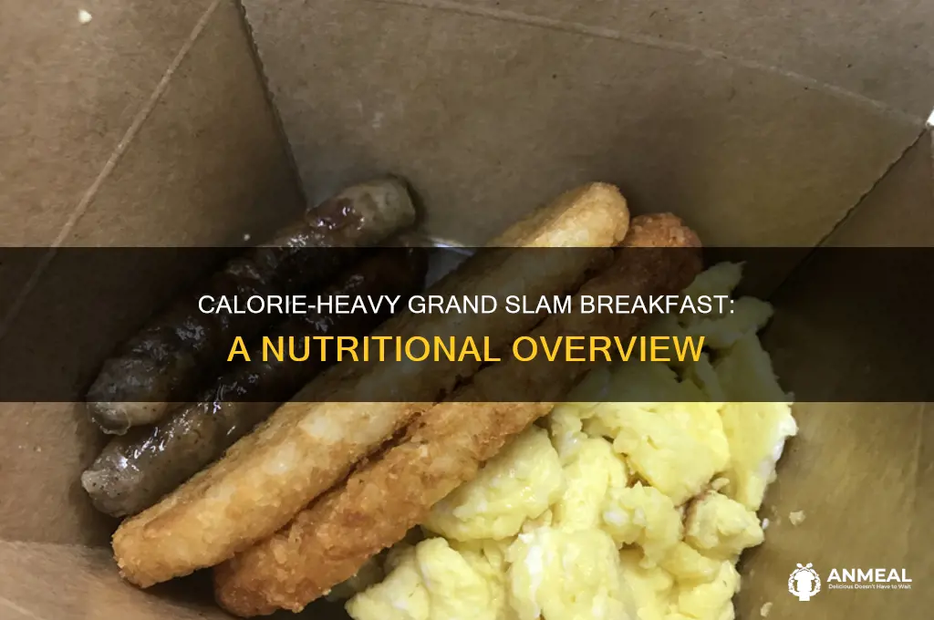 how many calories in a grand slam breakfast