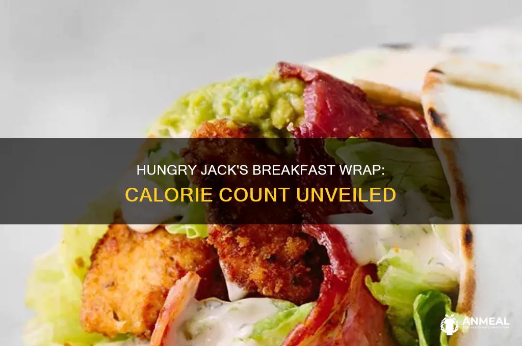 how many calories in a hungry jacks breakfast wrap