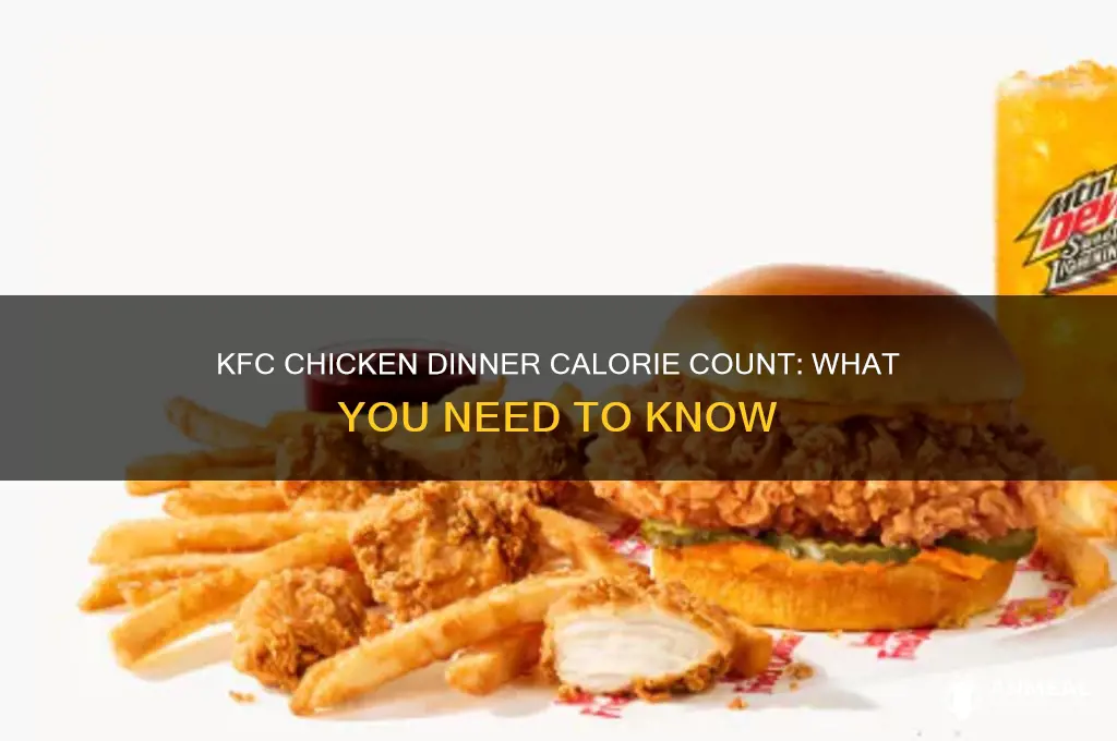 how many calories in a kfc chicken dinner