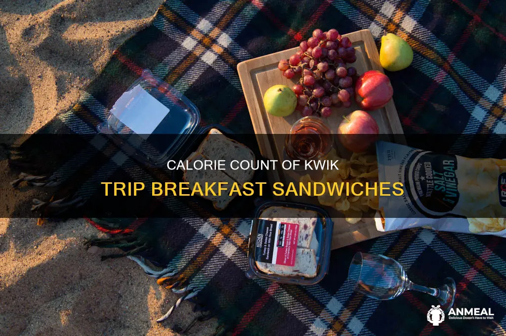 how many calories in a kwik trip breakfast sandwich