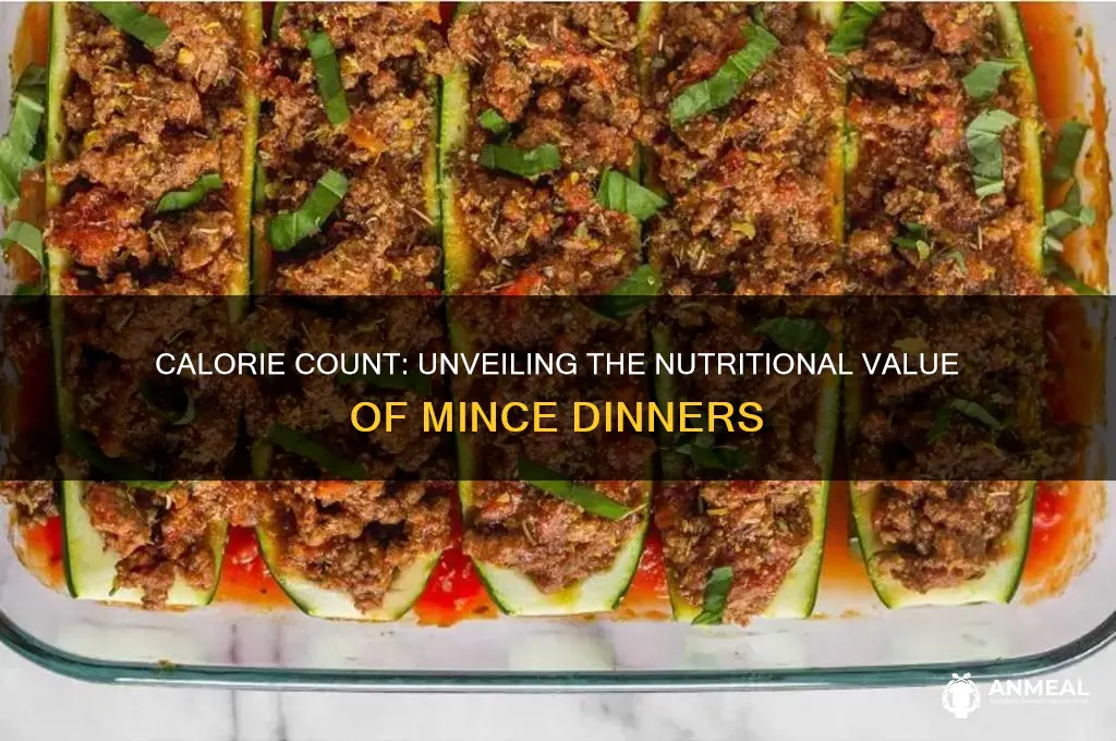 how many calories in a mince dinner