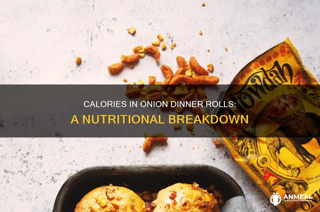 how many calories in a onion dinner roll