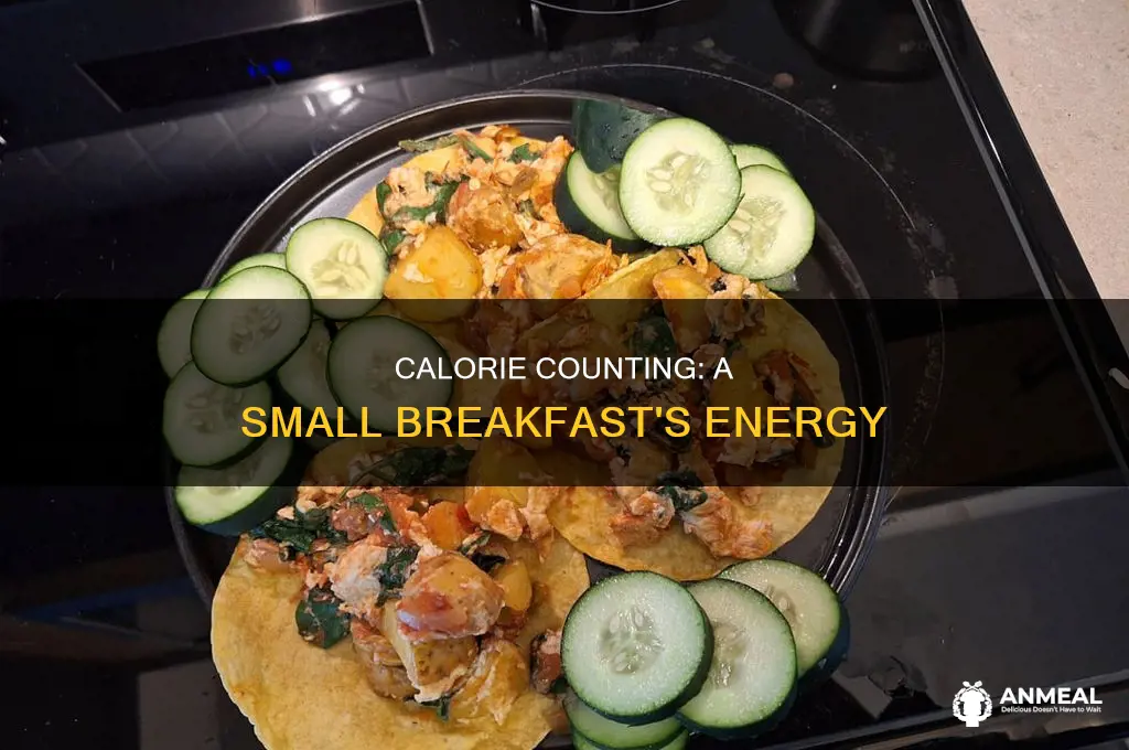 how many calories in a small breakfast