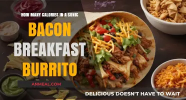 Sonic's Bacon Breakfast Burrito: Calorie Breakdown