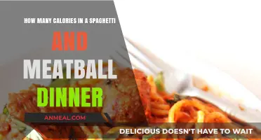 Calories in Spaghetti and Meatball Dinner: A Nutritional Breakdown
