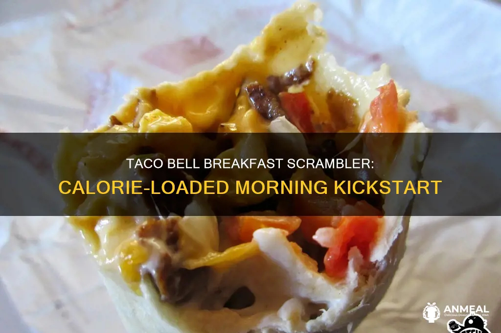 how many calories in a taco bell breakfast scrambler