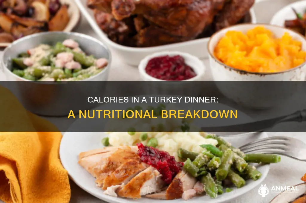 how many calories in a turhey dinner
